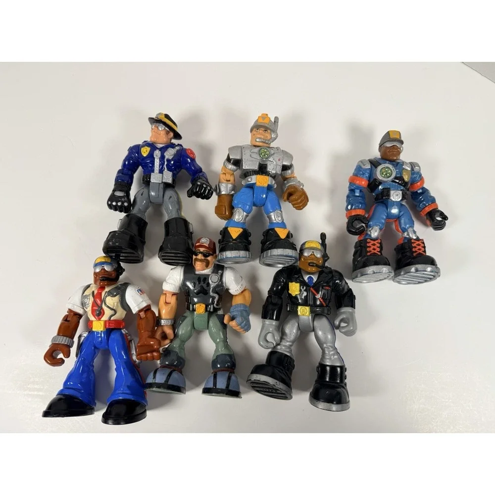 Fisher Price Rescue Heroes Action Figures Lot of 6 90's 2000's